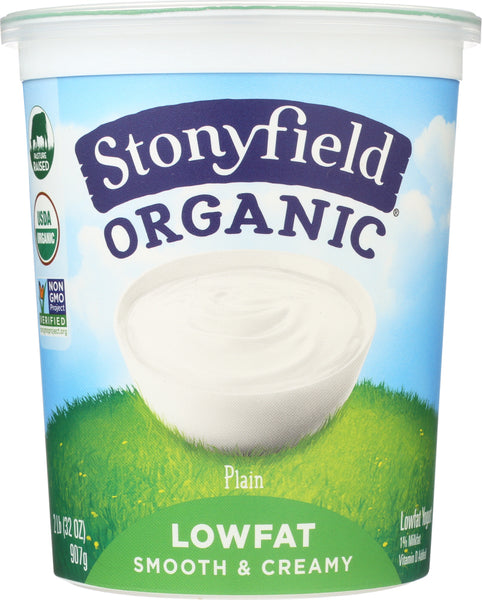 STONYFIELD: Farm Organic Lowfat Plain Yogurt, 32 oz