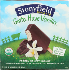 STONYFIELD: Gotta Have Vanilla Frozen Nonfat Yogurt, 18 oz