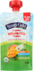 STONYFIELD: Yogurt Pear Spinach Mango, 3.5 oz