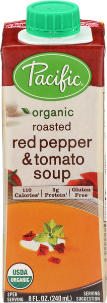 PACIFIC NATURAL FOODS: Organic Roasted Red Pepper and Tomato Soup, 8 oz