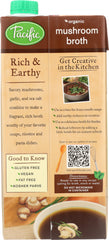 PACIFIC FOODS: Organic Mushroom Broth, 32 oz