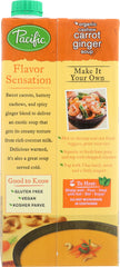 PACIFIC FOODS: Organic Cashew Carrot Ginger Soup, 32 oz