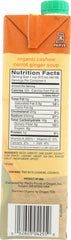 PACIFIC FOODS: Organic Cashew Carrot Ginger Soup, 32 oz