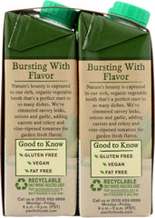 PACIFIC FOODS: Organic Vegetable Broth 4 Pack (8 Oz Each), 32 oz