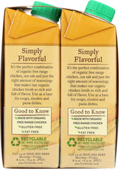 PACIFIC FOODS: Organic Broth Chicken Free Range 4 Pack (8 Oz Each), 32 oz