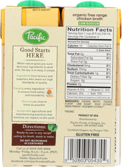PACIFIC FOODS: Organic Free Range Chicken Broth Low Sodium 4 count (8 oz each), 32 oz