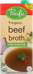 PACIFIC FOODS: Organic Beef Broth Low Sodium, 32 oz
