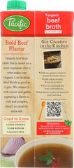 PACIFIC FOODS: Organic Beef Broth Low Sodium, 32 oz