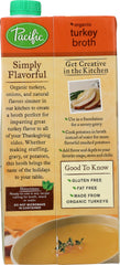 PACIFIC FOODS: Organic Turkey Broth, 32 oz