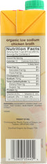 PACIFIC FOODS: Organic Chicken Broth Free Range Low Sodium, 32 oz