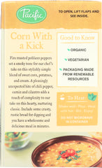 PACIFIC FOODS: Soup Rte Poblano Pepper Corn Organic, 17 oz