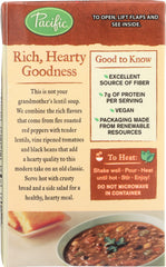 PACIFIC NATURAL: Foods Organic Vegetable Lentil and Roasted Red Pepper Soup, 17 oz