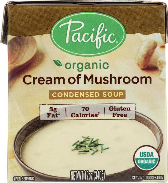 PACIFIC FOODS: Organic Condensed Soup Cream of Mushroom, 12 oz