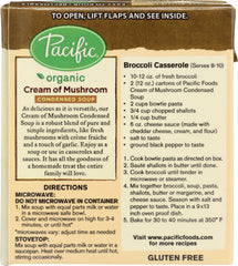 PACIFIC FOODS: Organic Condensed Soup Cream of Mushroom, 12 oz