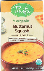 PACIFIC FOODS: Organic Bisque Butternut Squash, 17.6 oz