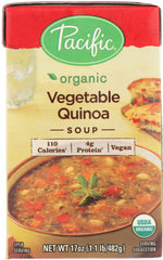 PACIFIC FOODS: Organic Soup Vegetable Quinoa, 17 oz