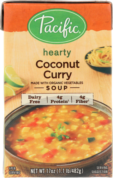 PACIFIC FOODS: Soup Hearty Coconut Curry, 17 oz
