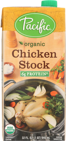 PACIFIC FOODS: Organic Chicken Stock, 32 oz