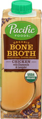 PACIFIC FOODS: Organic Bone Broth Chicken with Chamomile and Lavender, 8 oz