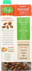 PACIFIC FOODS: Organic Unsweetened Almond Beverage Vanilla, 32 oz