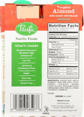 PACIFIC FOODS: Non-Dairy Almond Chocolate Beverage 4 Pack-8 fl oz, 32 fl oz