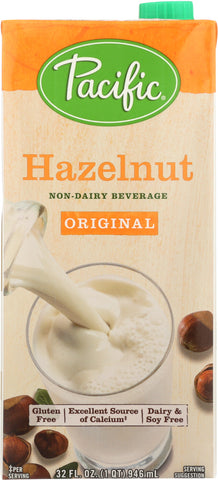 PACIFIC FOODS: Hazelnut Non-Dairy Beverage Original, 32 oz