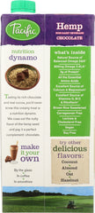 PACIFIC FOODS: Hemp Chocolate Milk, 32 oz