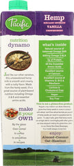 PACIFIC FOODS: Unsweetened Hemp Vanilla, 32 oz
