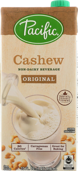 PACIFIC FOODS: Non-dairy Cashew Original Beverage, 32 oz