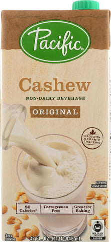 PACIFIC FOODS: Non-dairy Cashew Original Beverage, 32 oz