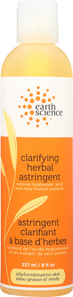 EARTH SCIENCE: Face Clarifying Herbal Astringent, 8 oz