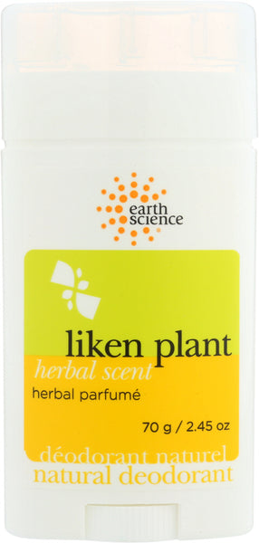 EARTH SCIENCE: Deodorant Liken Herbal, 2.45 oz