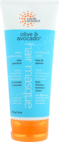 EARTH SCIENCE: Masque Hair Conditioning Deep, 6 oz