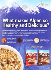 ALPEN: Muesli Cereal No Sugar Added, 14 oz