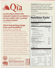 QIA: Cinnamon Pumpkin Seeds Oatmeal, 8 oz