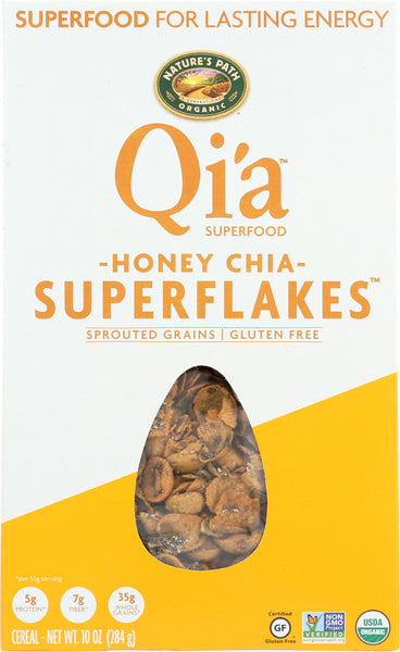 QIA: Honey Chia Superflakes Cereal, 10 oz