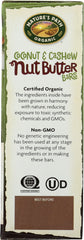 NATURES PATH: Nut Butter Coconut & Cashew Bars 5 Pieces, 6.2 oz