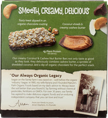 NATURES PATH: Nut Butter Coconut & Cashew Bars 5 Pieces, 6.2 oz