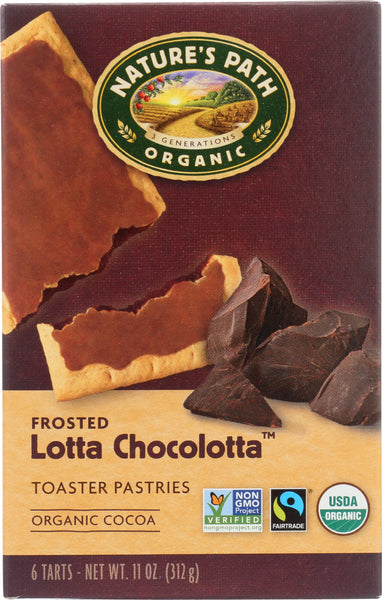 NATURE'S PATH: Organic Frosted Lotta Chocolotta Toaster Pastries, 11 oz