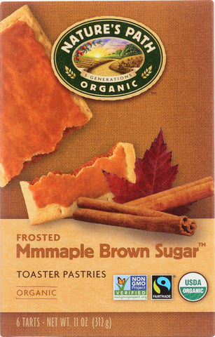 NATURE'S PATH: Organic Frosted Mmmaple Brown Sugar Toaster Pastries, 11 oz
