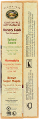 NATURE'S PATH: Organic Gluten Free Variety Pack Hot Oatmeal 8 Packets, 11.3 oz