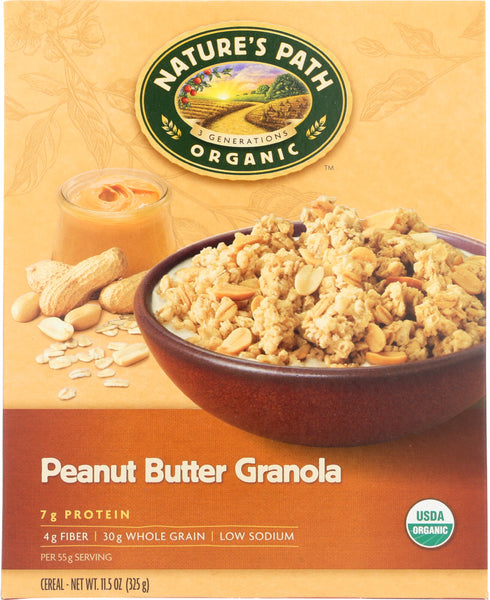 NATURE'S PATH: Organic Peanut Butter Granola Cereal, 11.5 oz