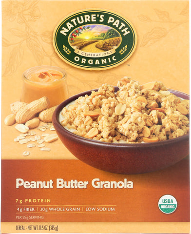NATURE'S PATH: Organic Peanut Butter Granola Cereal, 11.5 oz