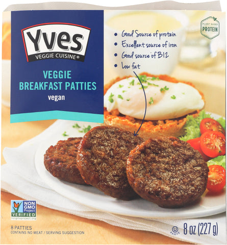 YVES VEGGIE CUISINE: Veggie Breakfast Patties, 8 oz