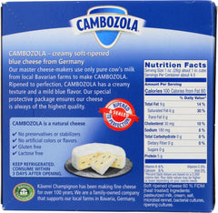 SIMPLY GOURMET: Cheese Cambozola Double, 4.4 oz