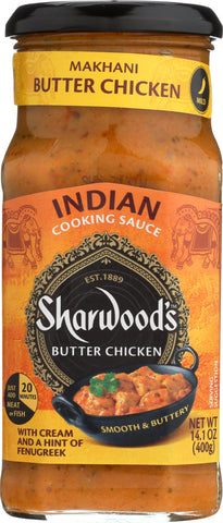 SHARWOODS: Sauce Butter Chicken Makhani, 14.1 oz