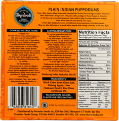 SHARWOOD'S: Puppodums Plain, 4 oz