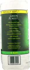 GREEN FOREST: Bath Tissue White 4 Rolls 198 Sheets, 1 ea