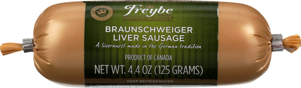 FREYBE: Braunschweiger Liver Sausage 4.4 Oz