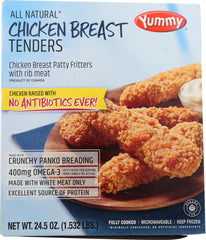 YUMMY: Tenders Chicken Natural, 24.5 oz